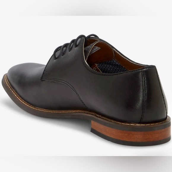 NWB Vince Camuto Mens Lamson Oxford Cap Toe Leather BLK 8 MSRP $189 - Picture 3 of 11